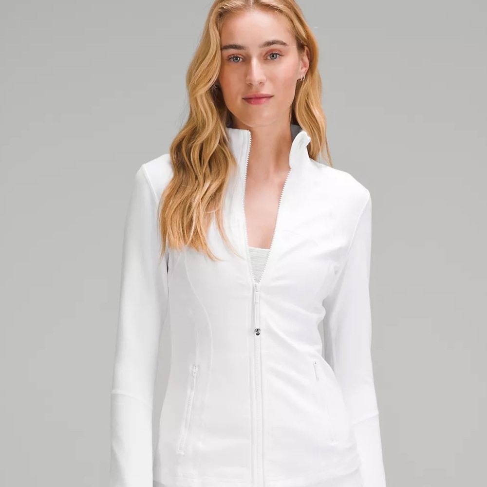 Lululemon White Zip Up Jacket